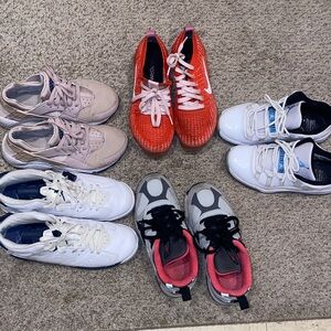 Stylish Kids Sneakers - Red, Pink, White